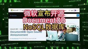 微软宣布开源DocumentDB NoSQL数据库_哔哩哔哩_bilibili