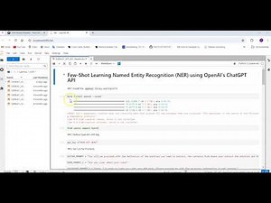 HOW TO DO FEW SHOT LEARNING / (NAMED ENTITY RECOGNITION ) NER USING GPT API | EASILY EXPLAINED.
