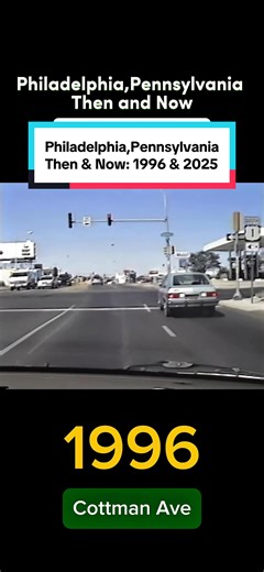 Philadelphia in 1996 and 2025. Let’s see how life was like in Philly in 1996 #philadelphia #philly #nostalgia #thenandnow #90s