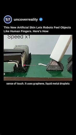 This New Artificial Skin Lets Robots Feel Objects Like Human Fingers. Here's How #robot #shorts
