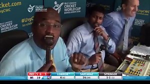 We all know he's a top commentator, but has Ian Bishop, 50 today, got the moves as well? 🕺 See for yourself as he shows off his chest roll at last year's #U19CWC! | ICC - International Cricket Council