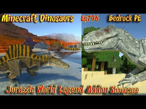 Jurassic World legend Addon Dinosaur Showcase | Toi Panther | Minecraft Dinosaurs Ep796