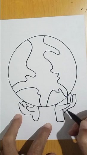 HOW TO DRAW A WORLD MAP FOR BEGINNER | EASY DRAWING #art #easydrawing