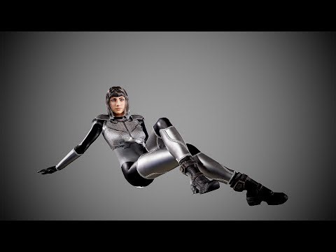 Scifi girl 3d model unreal engine 5 preview