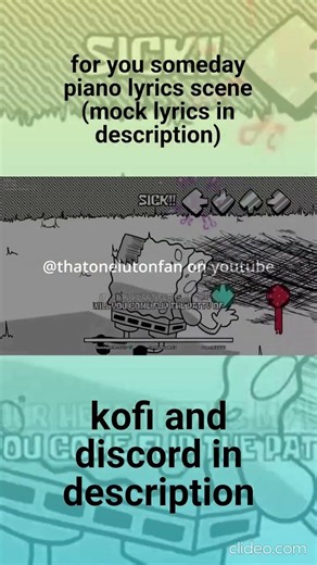 FOR YOU SOMEDAY ON PIANO; LYRICS #fnf #fnflyrics #spongebob #spongebobfnf #meme #animation #fnfmod