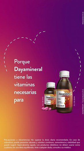 ¿Por qué elegir Dayamineral? Porque el bienestar es lo mejor. 💪 Con Dayamineral, tendrás los beneficios de las vitaminas necesarias. Compra tu Dayamineral, aquí: 📌Juntoz: https://bit.ly/Dayamineral_Juntoz #Dayamineral #clases #colegio #Multivitamínico #energía #vitaminas #complejoB #jarabe #familia #niños #salud #calcio #crecimiento #minerales #abbott #vitalidad #complemento #fórmula | Dayamineral