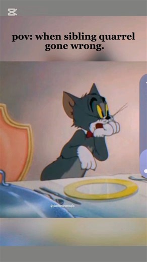 Certified meme dealer on Instagram: "“Sibling quarrel gone wrong.” Tom and Jerry is a classic animated cartoon that shows the endless chase between a clever mouse, Jerry, and a determined cat, Tom. Created by William Hanna and Joseph Barbera, the cartoon is famous for its slapstick comedy, expressive animation, and very little dialogue, making it enjoyable for people of all ages and cultures. Each episode turns simple everyday situations into hilarious chaos, where Tom’s plans usually fail and J