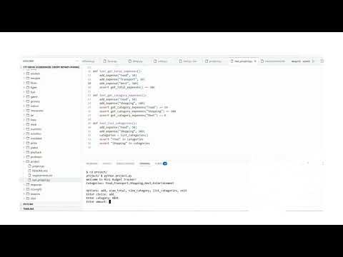 CS50P Final Project – Mini Budget Tracker (Python)