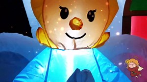 10FT Christmas Inflatable Nativity Scene, Outdoor Decoration, Church, Snowman, Angel, Christian Christmas Blow up Religious Nativity Scene Decorations, White, Blue, Multicolor LED Lights