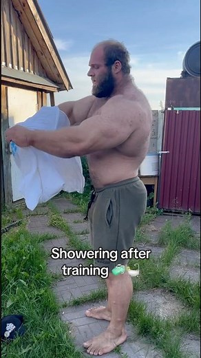 Training program in bio! #fitness #shower #bodybuilding #andreysmaev