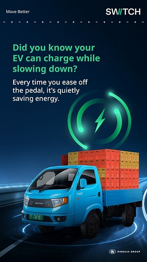 111K views · 631 reactions | Ever wondered how your EV saves energy while slowing down? | Switch Mobility | Facebook