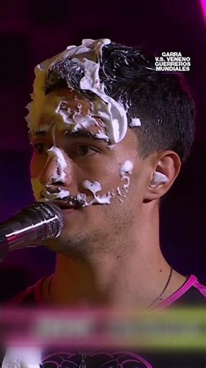 Cake is raining on the set! This is how the Collective Memory round ended #WorldWarriors