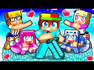 Surviving on ONE DIAMOND Block With MY CRAZY FAN GIRLS!