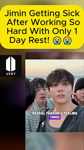 Jimin Getting Sick After Working So Hard With On 🎤 What’s the one BTS lyric that changed your mood or your life? 💭 #BTS #BTSFans #BTSMusic #BTSSongs #KpopHeart #BTSQuotes #BTSLyrics #BangtanBoys #BTSForever #BTSARMY | BTS army