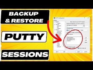 Easiest Way to Backup PuTTY Sessions and Restore on a New Windows PC #putty #backupandrecovery