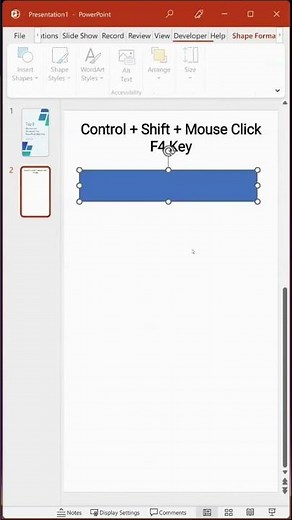 PowerPoint Tip: Duplicate and Move Shapes Horizontally or Vertically with Single Shortcut