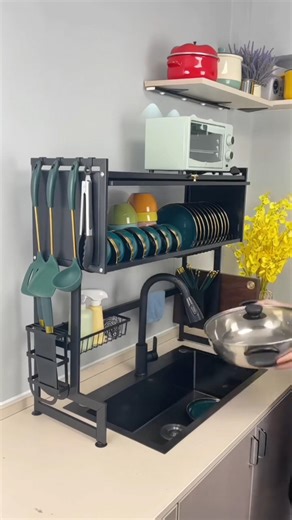 Over Sink Dish Drying Rack #dishdryingrack #kitchen #kitchengadgets ‪@VMone‬