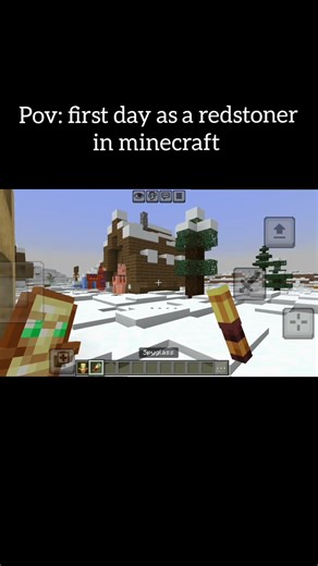 pov:first day as a redstoner in minecraft