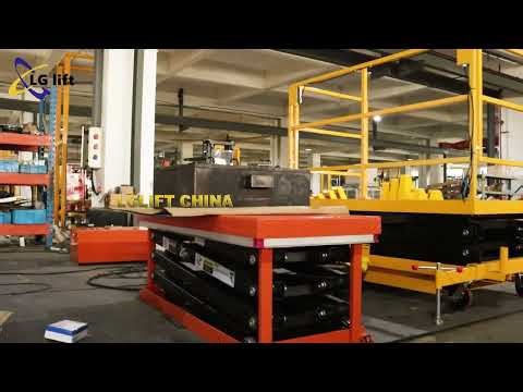 500kg Scissor lift Load testing by LGLIFT China