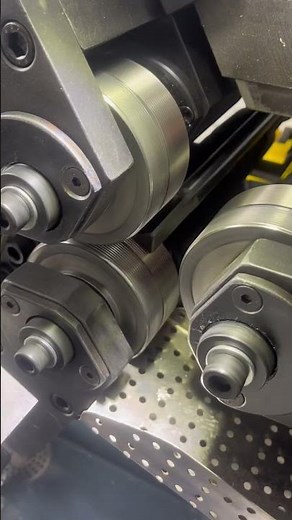 3-Roller hydraulic thread rolling machine #screws #cncmachine #knurling #machine #mechanical #cnc