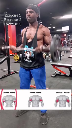 BARBELL CURL FOR MAXIMUM PUMP 💪 Ready to build some insane biceps? Check this out👇 ⭕ 3–4 sets ⭕ 8–12 reps ⭕ Go slow on the negatives ⭕ Get a full stretch at the bottom ⭕ Squeeze HARD at the top Keep those elbows in and avoid swinging. Chase that pump and watch those peaks grow! 🔥💥 #biceps #barbellcurl #fitness #mensphysique40