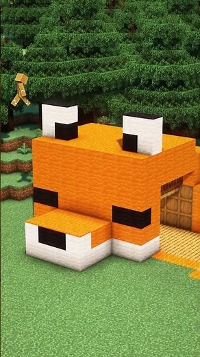 Minecraft Fox House 🦊 #minecraft #minecrafttutorial #minecraftbuilding
