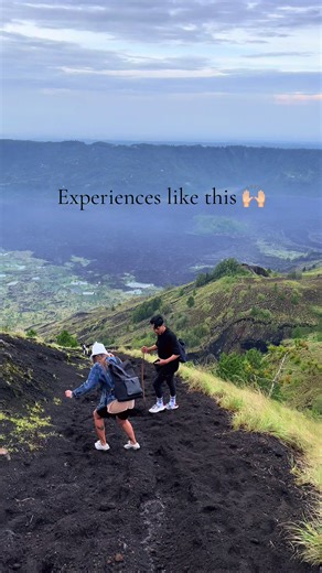 Bali, Volcano walks. A most beautiful place to visit. Mount Batur, with a view of the mount Agung. We had to hike from the middle of the night to watch the sunrise. Definitely worth doing. Make sure to get a guide!!! #travel #solotravel #bali