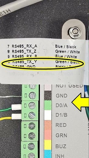 Wiring IDEMIA to iTRT2 - OSDP