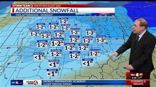 Here's the latest on the winter storm that is hitting central Ohio. https://nbc4i.co/4rdUUjL | NBC4