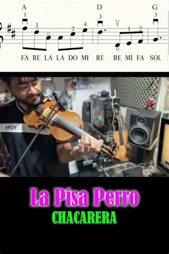 LA PISA PERRO CHACARERA Violin Tutorial - Sheet Music Included #chacareras