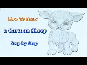 How To Draw a Cartoon Sheep step by step