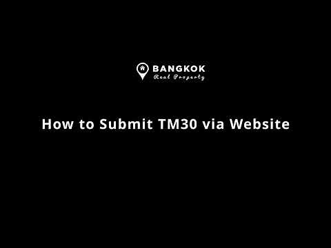 How to submit Thai Immigration TM30 via the Website