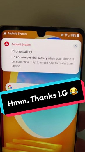 LG Velvet: Warning on Wireless Charging Issues
