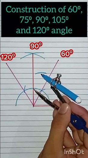How to draw angles with compass #shortsfeed #viralreels #shorts