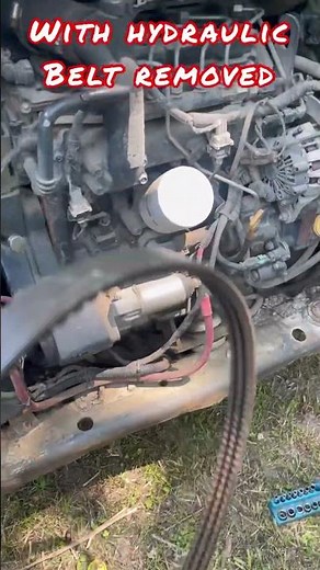 Bobcat skidsteer loud chatter noise clacking knocking engine running belt tensioner adjustment t550