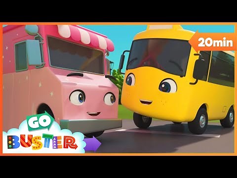 Digger Builds a Wobbly Birthday Ice Cream Song! | Go Buster | Baby Cartoons | Kids Videos