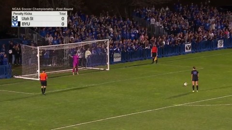 BYU vs. Utah State: Cougars survive 11 rounds of PKs in NCAA tournament