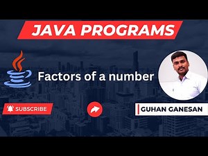 💥Factors of a number ☕ Java Interview Programs 👨‍🎓 Campus Interview Programs 🎁👩‍🏫 Java Jobs
