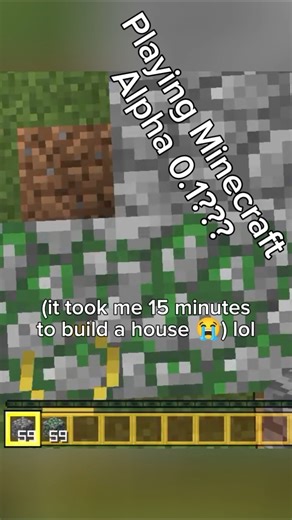 minecraft alpha 0.1 is uhmmmm... #shorts #tsgvids