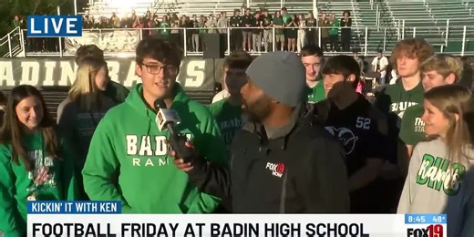 Kickin' it at Badin High School for Football Friday