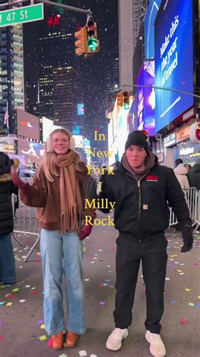 In New York I milly rock🕺 #NYC #timesquare #balldrop #fyp #viral | in new york i milly rock
