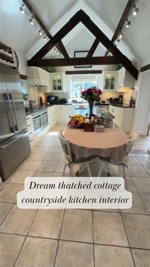 Dream thatched cottage kitchen interior