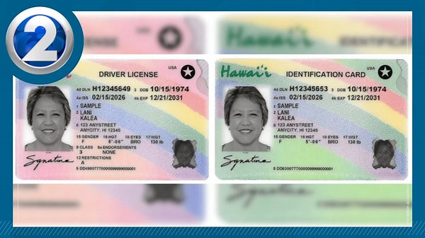 Hawaii driver's license, state IDs get new design