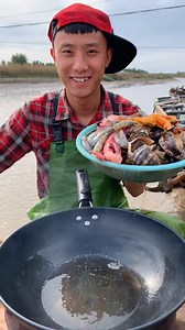 Chinese Fisherman Seafood Mukbang Cooking & Eating Fresh Caught Big Lobster | MY video