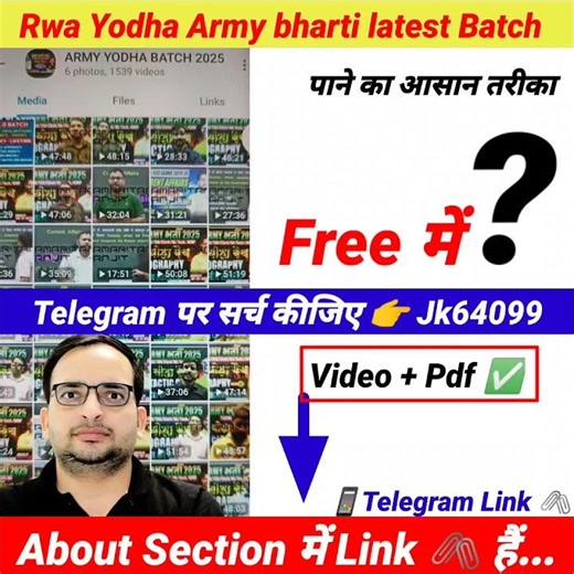 rwa army yodha batch 2026 Free on telegram link | rwa yodha batch 2026 telegram link