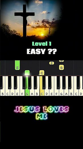 "Jesus Loves Me" Level 1 | Easy Piano Tutorial (Ello Piankys)