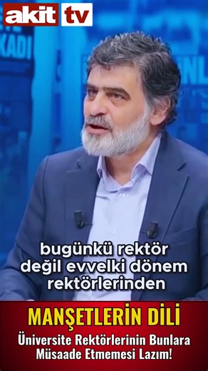 Akit TV on Instagram: "Üniversite Rektörlerinin Bunlara Müsaade Etmemesi Lazım!"
