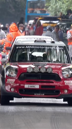 Squat, loud and relentlessly quick, the Prodrive #Mini Countryman #WRC charges uphill at Goodwood, its aero, traction and turbo power on full display! 🔥 #FOS #Rally | Goodwood Festival of Speed
