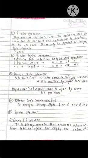 Operators and it's types in C and C++ with proper explanation #operators #operatorsinc #oop #exam