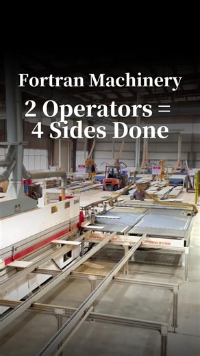 4 Sides. 2 Operators. That’s it. 🛑 Stop wasting labor on your edge banding line! With the Fortran Automated Edge Banding Line, you can complete 4 edge banding processes with just 2 workers. 📉 The Math is Simple: Before: Heavy lifting, slow workflow, high labor costs. After: 2 Operators Automation = 4 Sides Completed. This is the